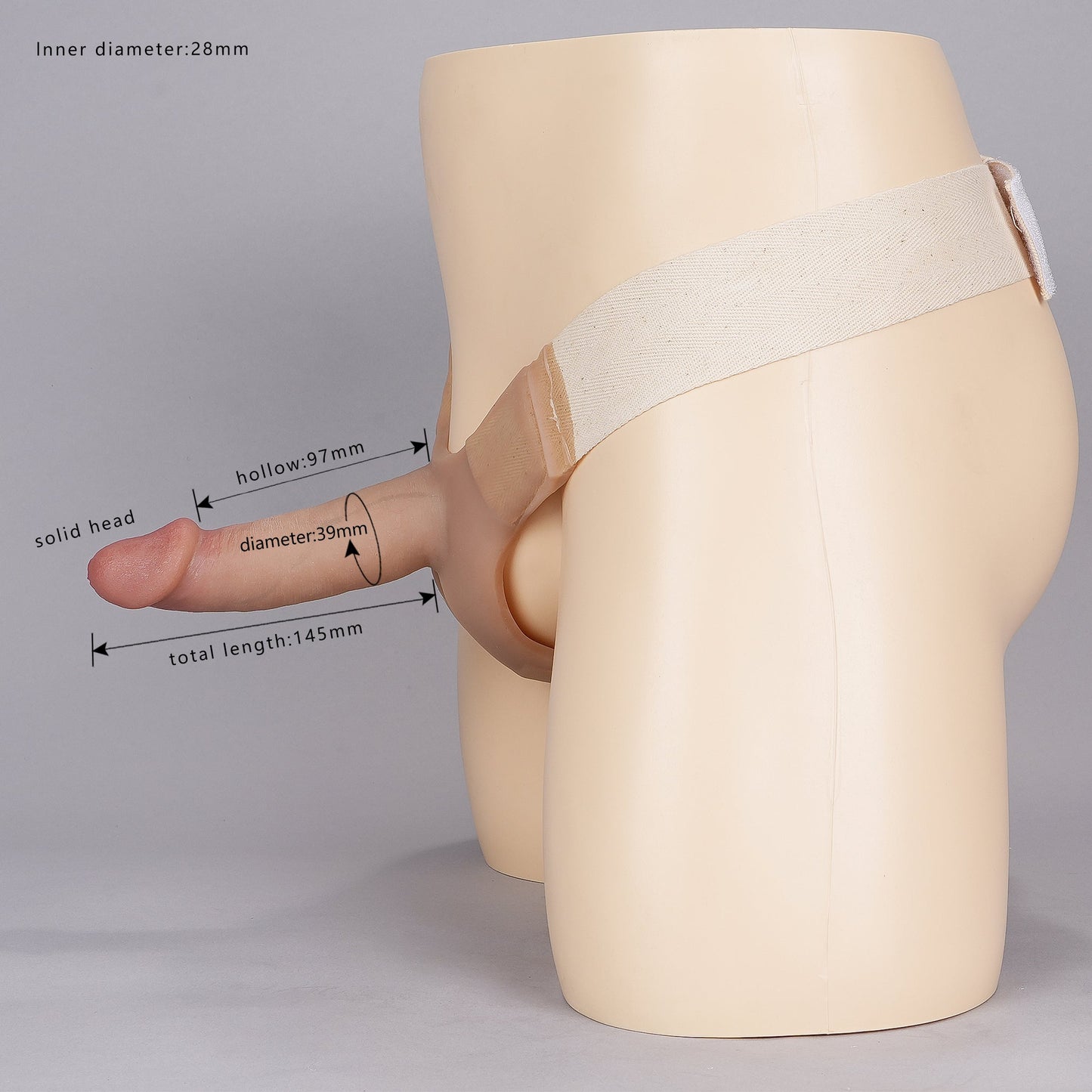 Ackobom LXE-03  All-in-one hollow inside wearable dildo pants