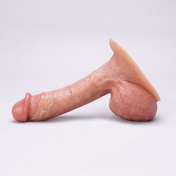 ACKOBOM |LuxeDoll  upturned soft testicles handmade dildo - LD07